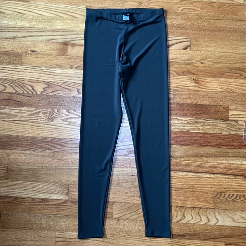 Lisa Bayne XS Charcoal Gray Leggings Made in USA